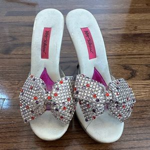 Betsey Johnson rhinestone heels